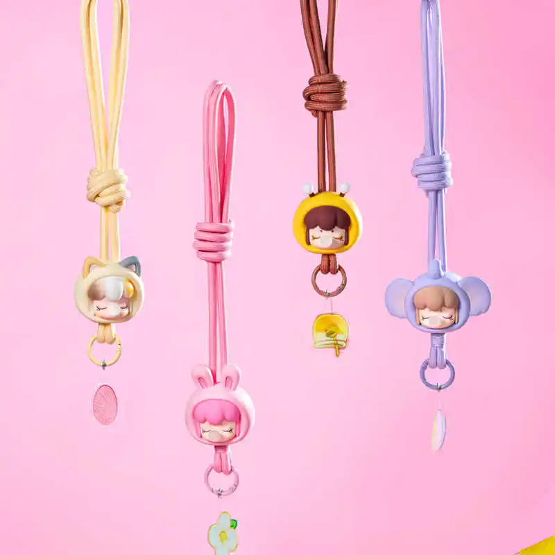 

Genuine New Babynanci Plush Party Series Mobile Phone Lanyard Blind Box Mysterious Box Crossbody Backpack Pendant