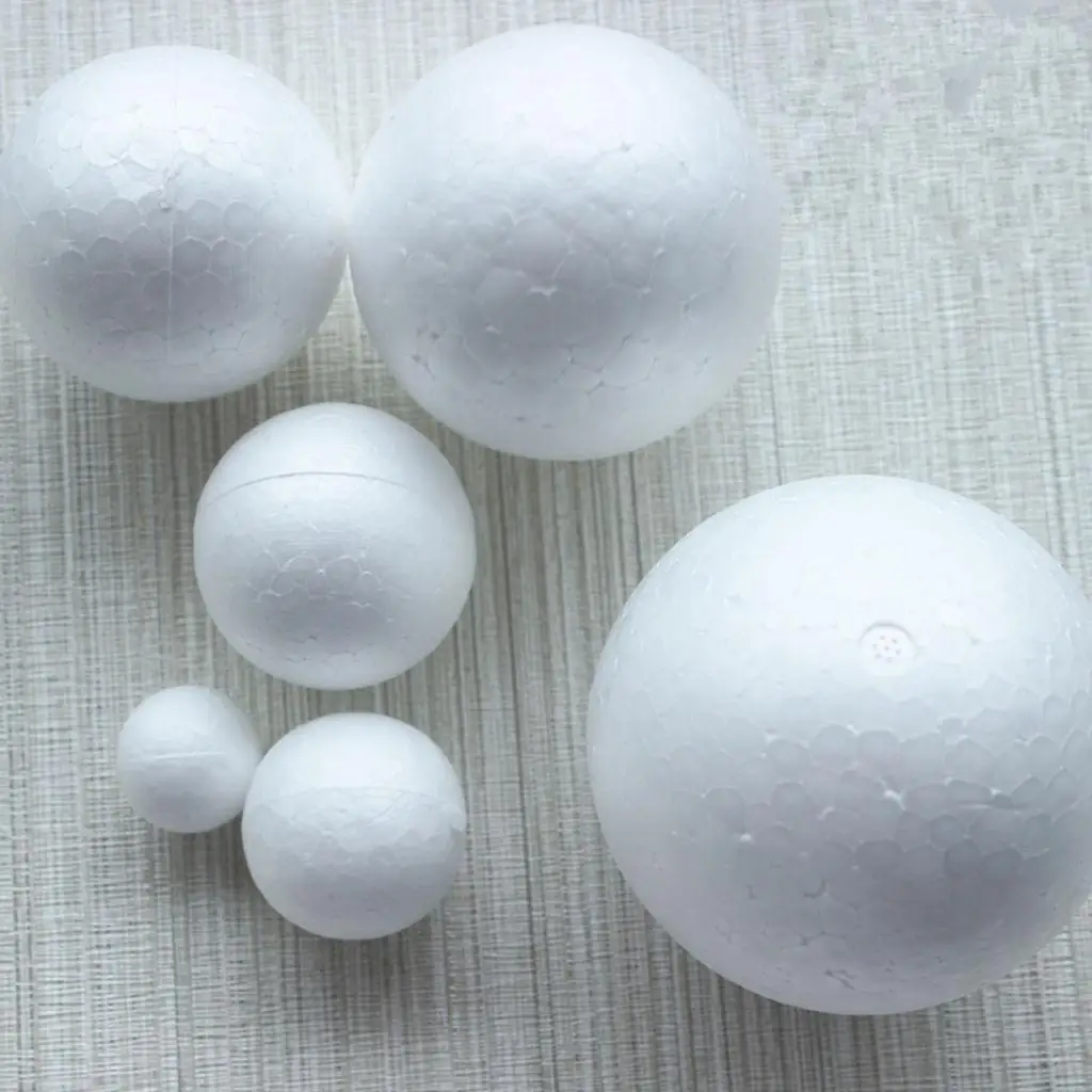 Large Foam Ball 12 Cm Styrofoam Sphere Polystyrene Craft Base Smooth Round Foam for Creative DIY Wedding and Holiday Decor view 5