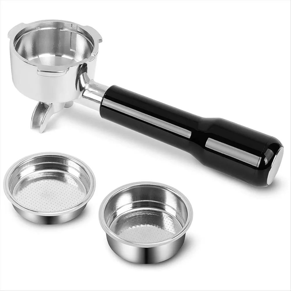 

A78E-51mm Stainless Steel Portafilter with 2 Spouts for Donlim and CASABREWS Espresso Machine CM5418, 3700Essential