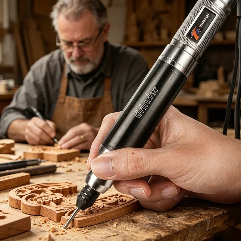 TUNGFULL Cordless Mini Electric Drill Multi Tool Dremel Accessories Engraving Pen Electric Rotary Tool for Cutting Polishing