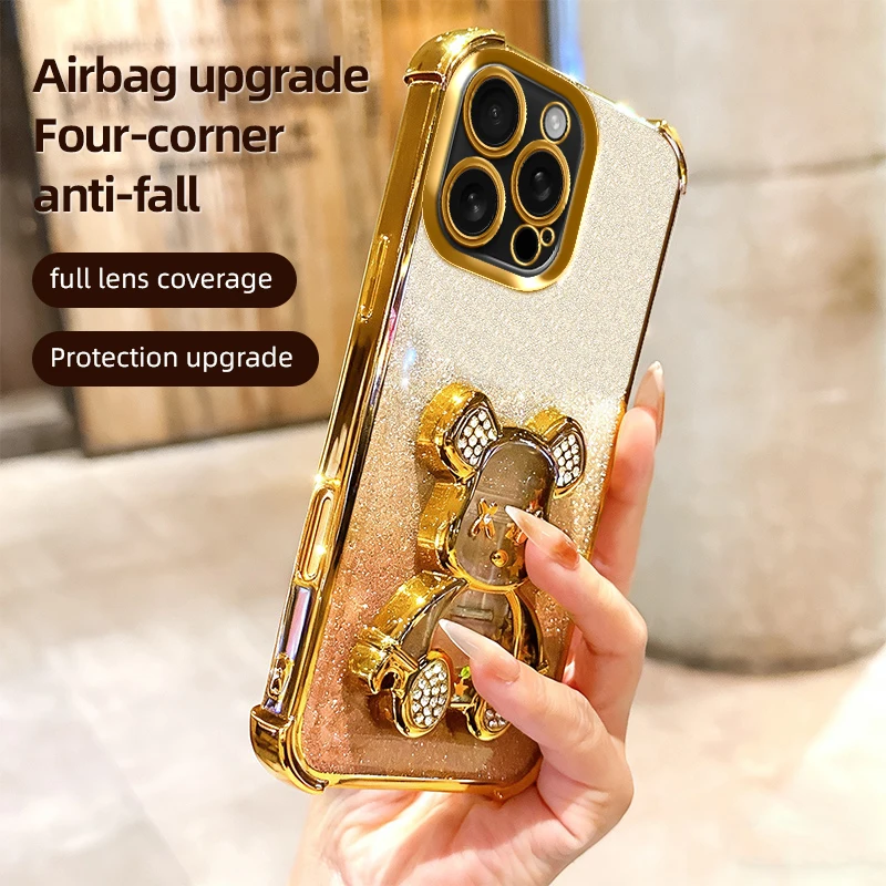 Bear Glitter Phone …