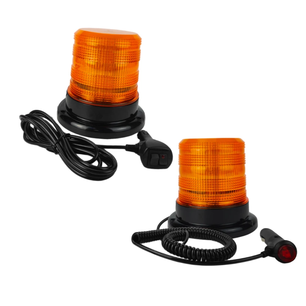 

Car Truck Roof Top Warning Light Emergency LED Strobe Light Flashing Beacon With Magnetic Base For Security 12V 24V 30/60 LED