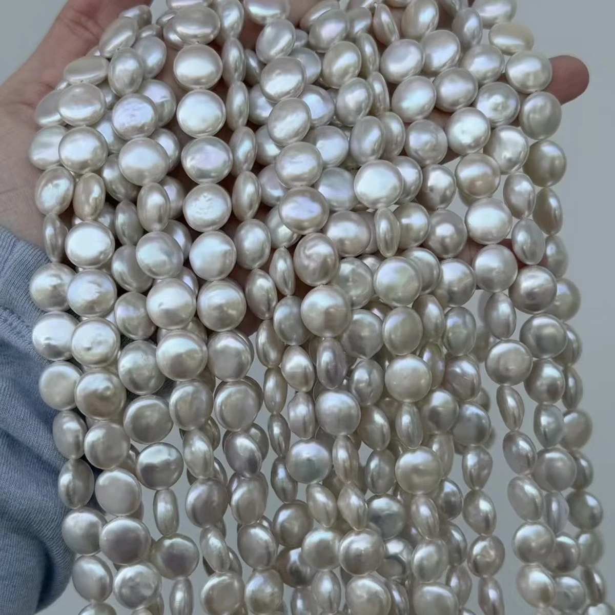 

AAAAA High Quality Button Beads Natural Freshwater Pearl Spacer Beads for Jewelry Making DIY Women Necklace Bracelet Accessories