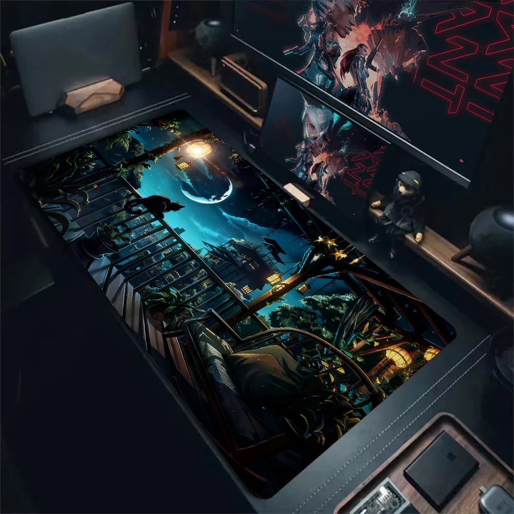 

Коврик для мыши Green Plant Cat, большой коврик для мыши с прецизионной прошивкой, коврик для компьютерной клавиатуры XXL, подходит для офиса и геймеров