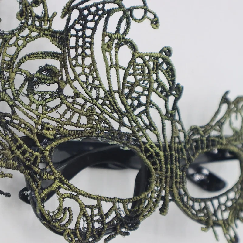 ปาร์ตี้ฮาโลวีนพรหมเซ็กซี่ Masked Lace Half Face Eye Mask หน้ากากผู้หญิงพรรคแต่งหน้าเครื่องแต่งกาย Props