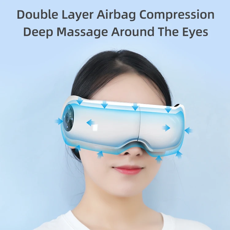 Electric Bluetooth Music Hot Compress Heating Vibration Relieves Fatigue Sleep Smart Eye Massager Eye Massage Equipment