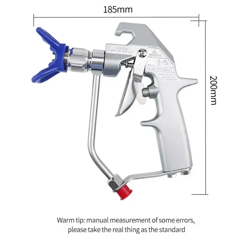 3600psi pistola de acessórios de spray de tinta mal ventilada de alta pressão com protetor de bico de ponta 517 para máquina pulverizadora de bomba