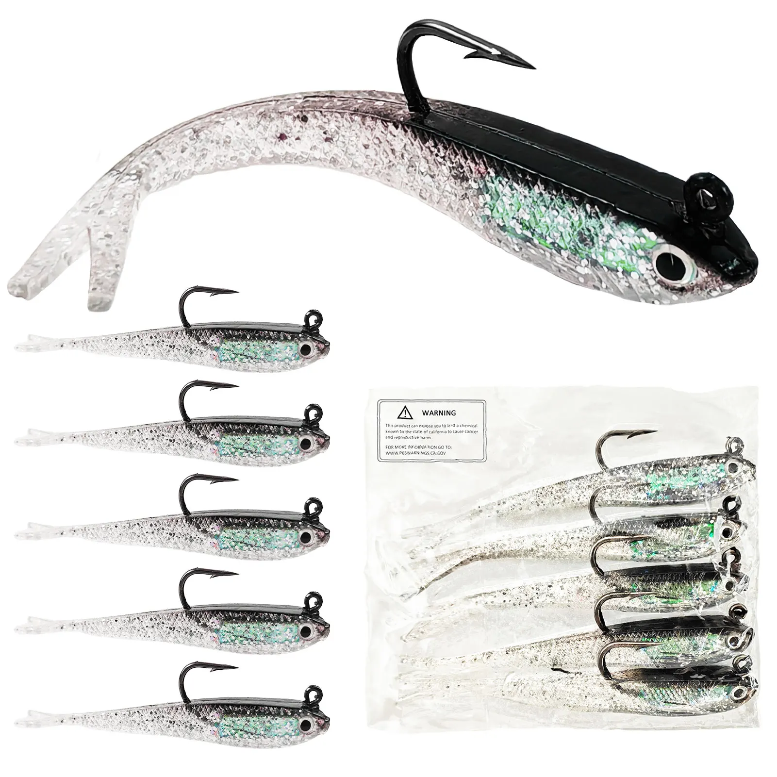 

БЕСПЛАТНАЯ рыболовная мягкая приманка FISHER, крючок с джиг-головкой, приманка для плавания с вилочным хвостом, пресноводные приманки для соленой воды, 2,75 дюйма, 0,2 унции/7,5 см, 5,8 г, приманка без сорняков