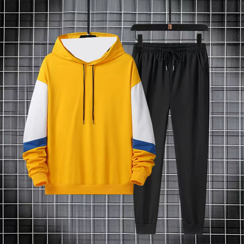 

2025-26, осенне-зимний новый комплект мужской спортивной одежды Y2K, американская толстовка с 3D принтом + брюки, мужской комплект, удобная повседневная уличная одежда