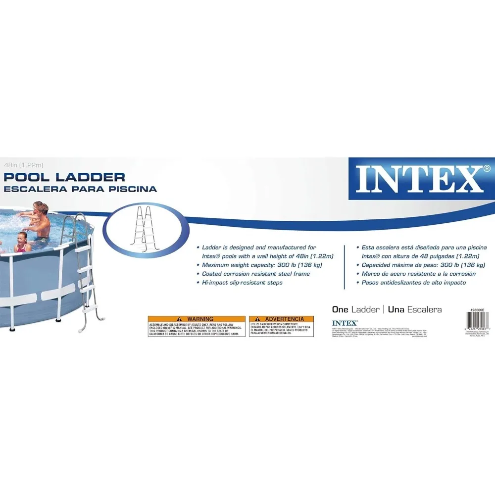 Imagem -02 - Intex Steel Frame Pool Piscinas Emolduradas Estrutura de Metal Piscina Acima do Solo 10ft x 30