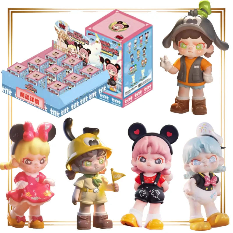 

Подлинная серия TOPTOY совместного бренда DORA Mickey's Fun Time, слепая коробка, украшение для рабочего стола, рождественский подарок, сюрприз, счастливая сумка, аниме