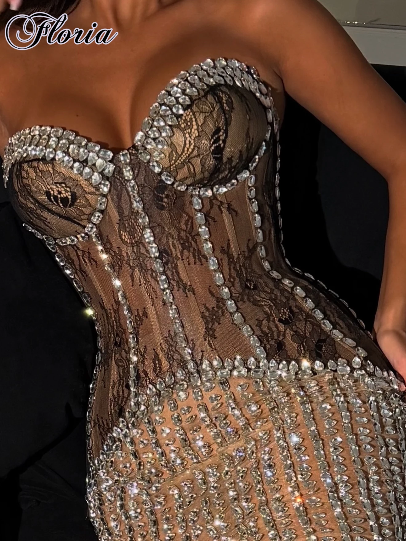 Sparkling Ankle Length Cocktail Dresses With Crystals Stunning Birthday Party Dresses Elegant Vestidos Femenino Customized