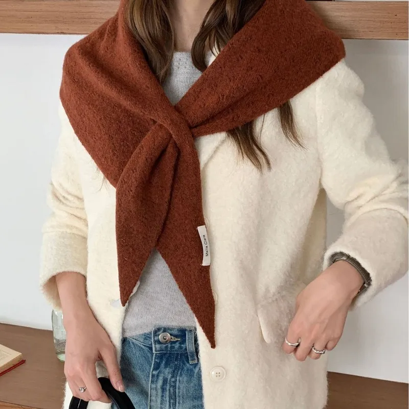 2026 Women's Shawl Scarf - Autumn Winter Neck Warmer Warm Windproof Photoshoot Versatile Soft Vintage New