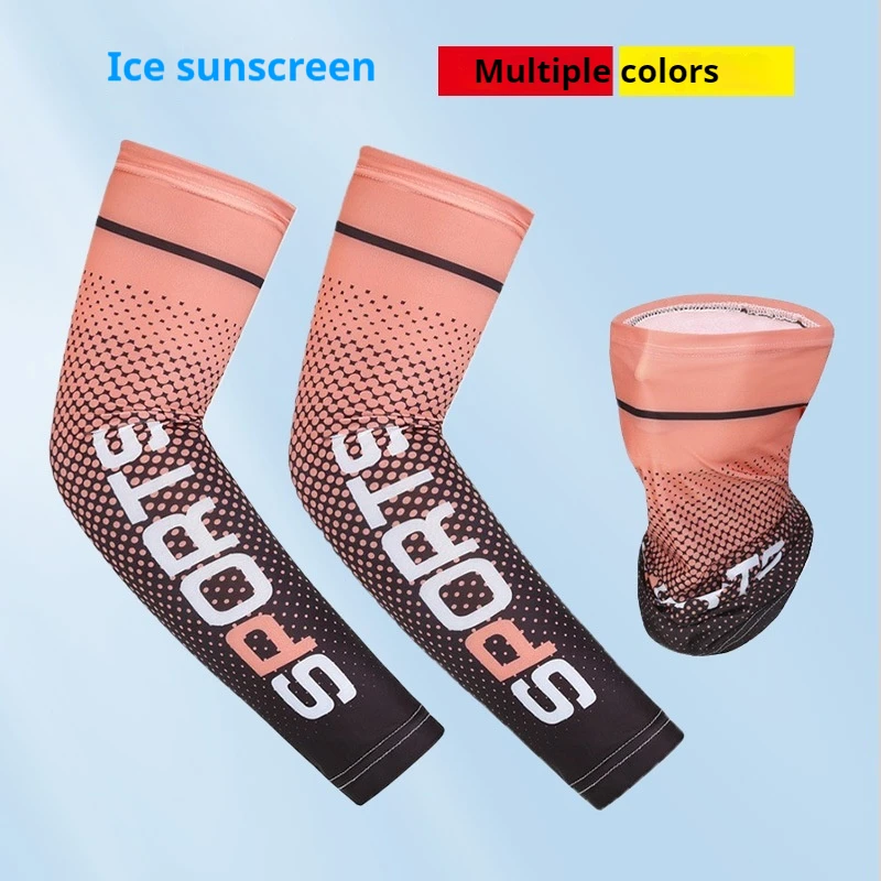 Ice sleeved gradient summer ice silk sun protection sleeved men and women cycling outdoor UV protection