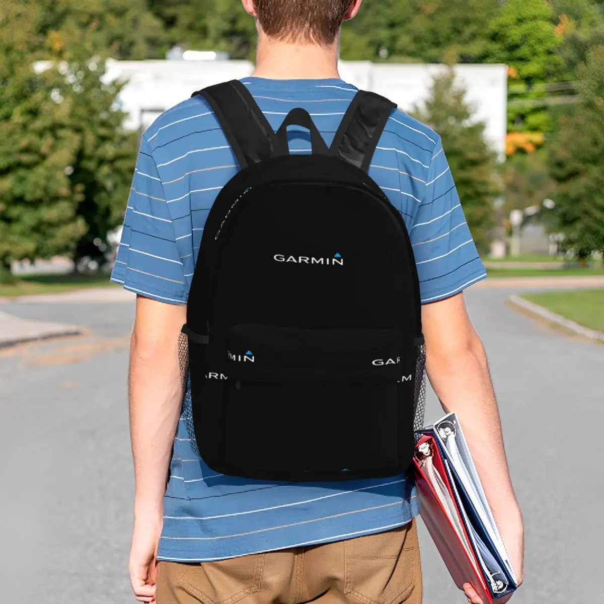 Fficial Garmin Original Merchandise Classic Backpack Student Boys Girls BookBag Men Women School Bag Laptop Shoulder Bags