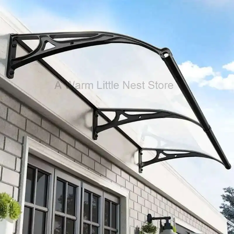 

Modern Aluminum Alloy Awning for Outdoor Silent Rain Awnings Minimalist Creative Household Waterproof Awning for Courtyard