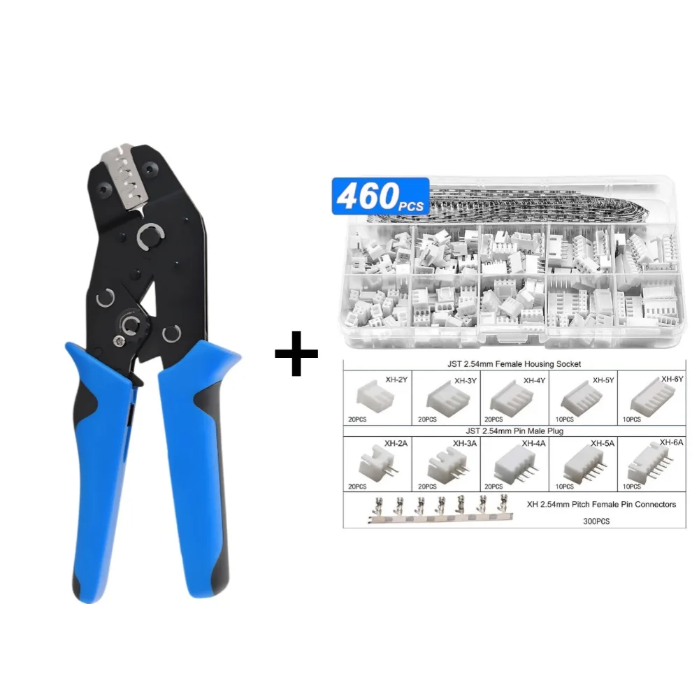 SN-2549 Terminal Crimping Tangenset Zelfinstellende Handcrimptang Compatibel met PH2.0 XH2.54 Draadconnector Crimp Tool