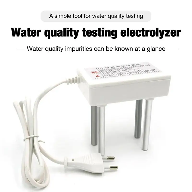 Imagem -02 - Água Casa Eletrólise Testador Qualidade da Água Detector Eletrólise Ferramentas de Água Medidor de Nível de Pureza da Água para Hidroponia Água