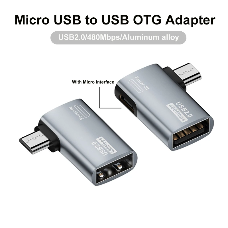

OTG Adapter Micro USB Male to USB Female Converter Fast Charging Data Transmission USB Adapter for Tablet Phone TV Hard Disk