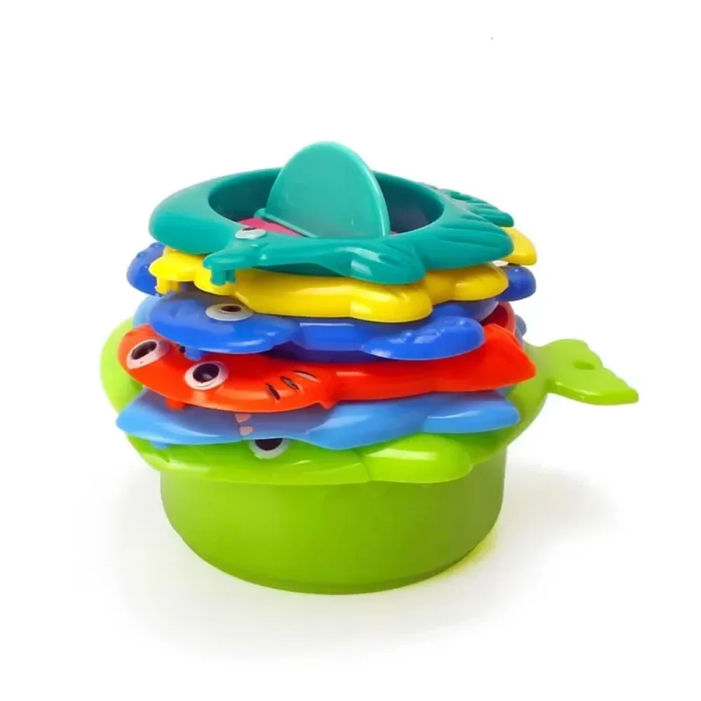 6 unids/set de juguete de baño para bebé, flotador de agua, baño clásico, juguetes de piscina para niños, pez, Animal, juego divertido para niños, juguetes de regalo