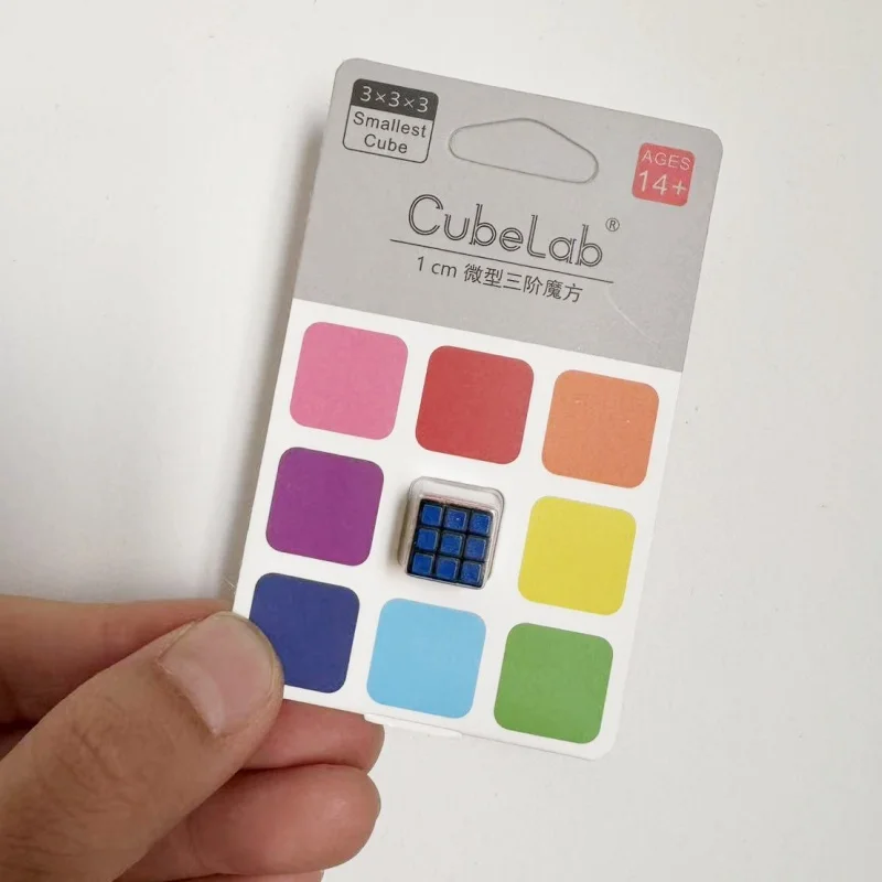 1 سنتيمتر المكعب السحري الصغير 3x3 المهنية 1 سنتيمتر سرعة مكعب المكعب السحري لغز الأزرق/الوردي/الأسود لعب للأطفال أطفال هدية #2
