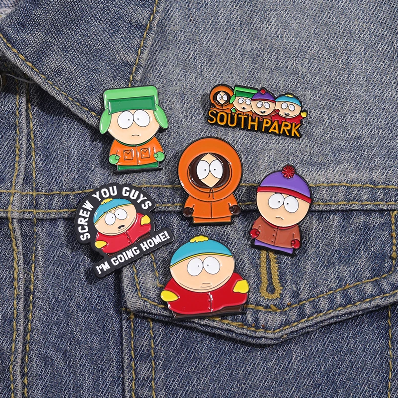 Coming Home Enamel Pin Cute South Park Badge Decorative Backpack Clothes Lapel Brooch Jewelry Accessories