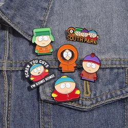 Coming Home Enamel Pin Cute South Park Badge Decorative Backpack Clothes Lapel Brooch Jewelry Accessories