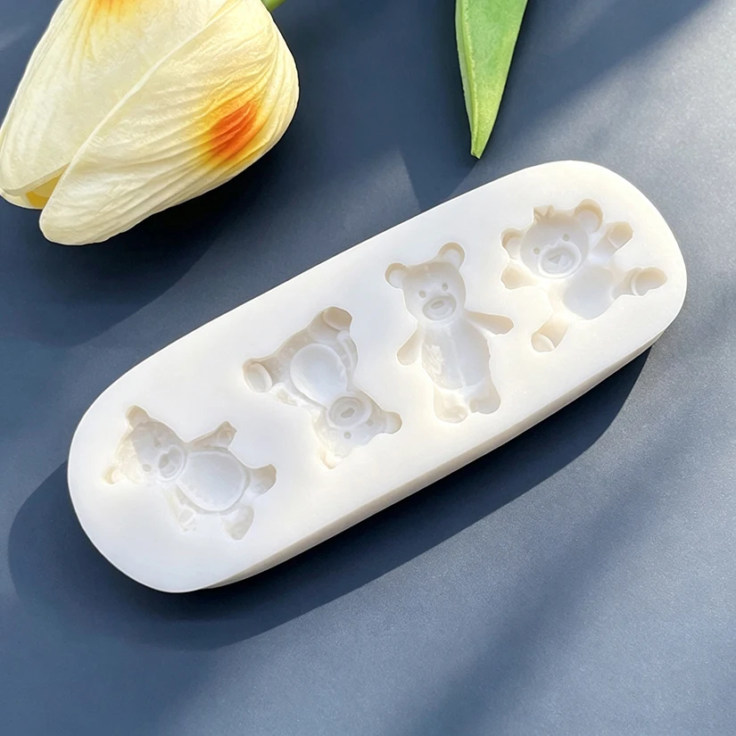 Bear Silicone Sugarcraft Mold Cookie Cupcake Chocolate Baking Mold Fondant Cake Decorating Tools