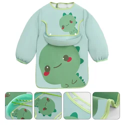 Bib Water-proof Baby Apron Infant Eating Bibs Long Sleeve Smock Waterproof for Toddler Products