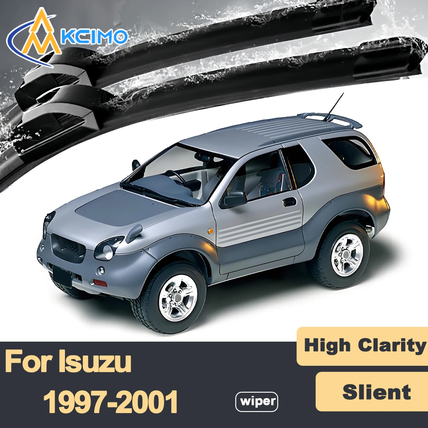 

Premium Rubber Durable Silent Windshield Wiper Blades 2pcs for Isuzu VehiCROSS 1997-2001 VX Tiejingang Front Wiper Blades Set
