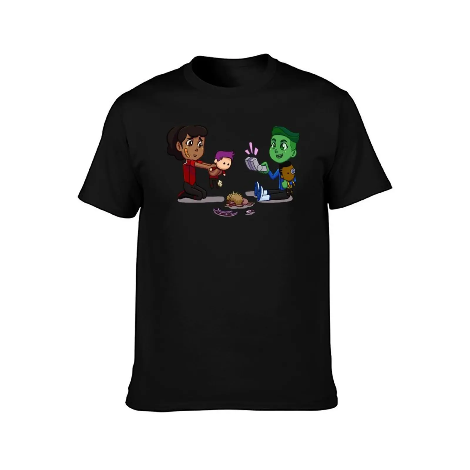 Can you fix him? T-Shirt, Summer Casual Cotton Tee, Oversized Streetwear Tops, Vintage Graphic Print, Loose Fit Short Sleeve