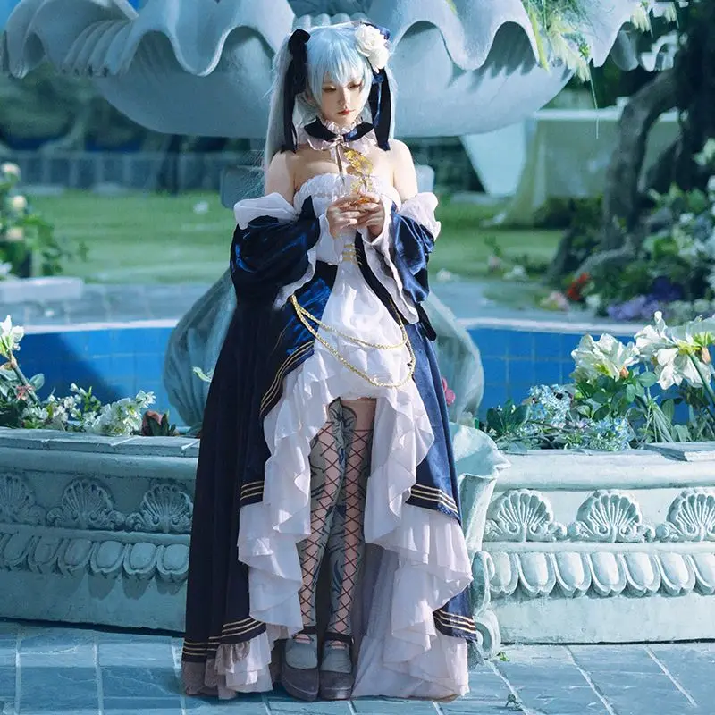 Conjunto completo de Carnaval de Halloween, vestido de noche para observación de la Luna, vestidos de grupo de industria pesada Miku, disfraces de Cosplay, novedad de 2025