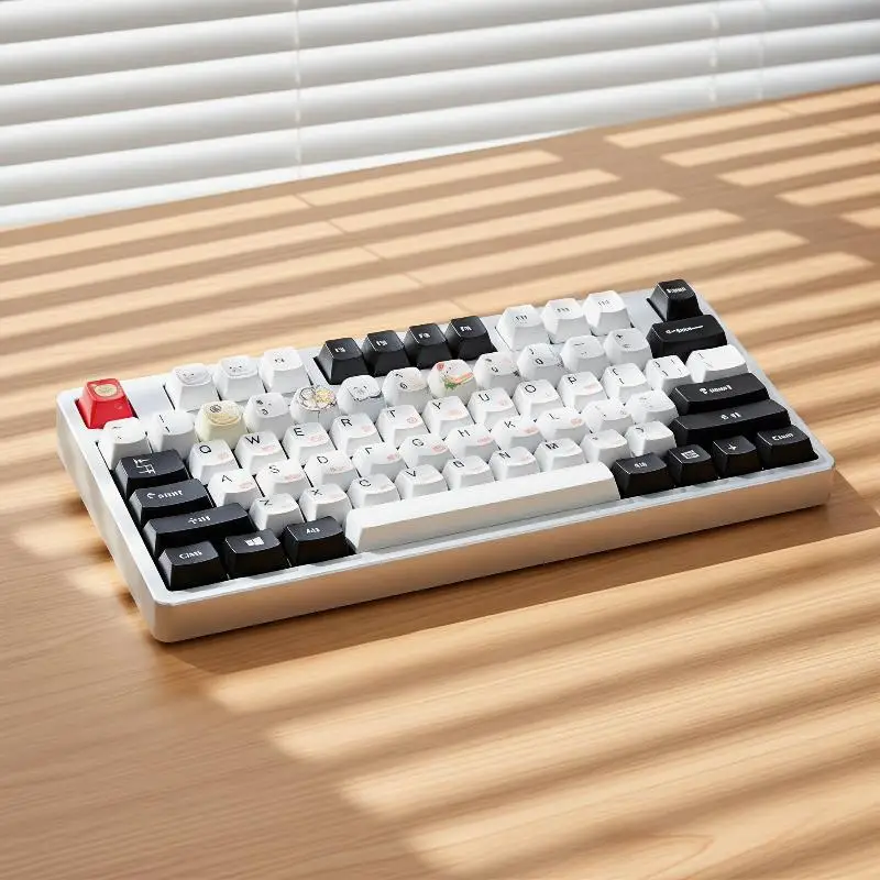 10 PCS Cute Animal Dye‑Sublimation Keycaps Creative Stress‑Relief Decorative Keyboard Hats DIY Mechanical Keyboard Accessories