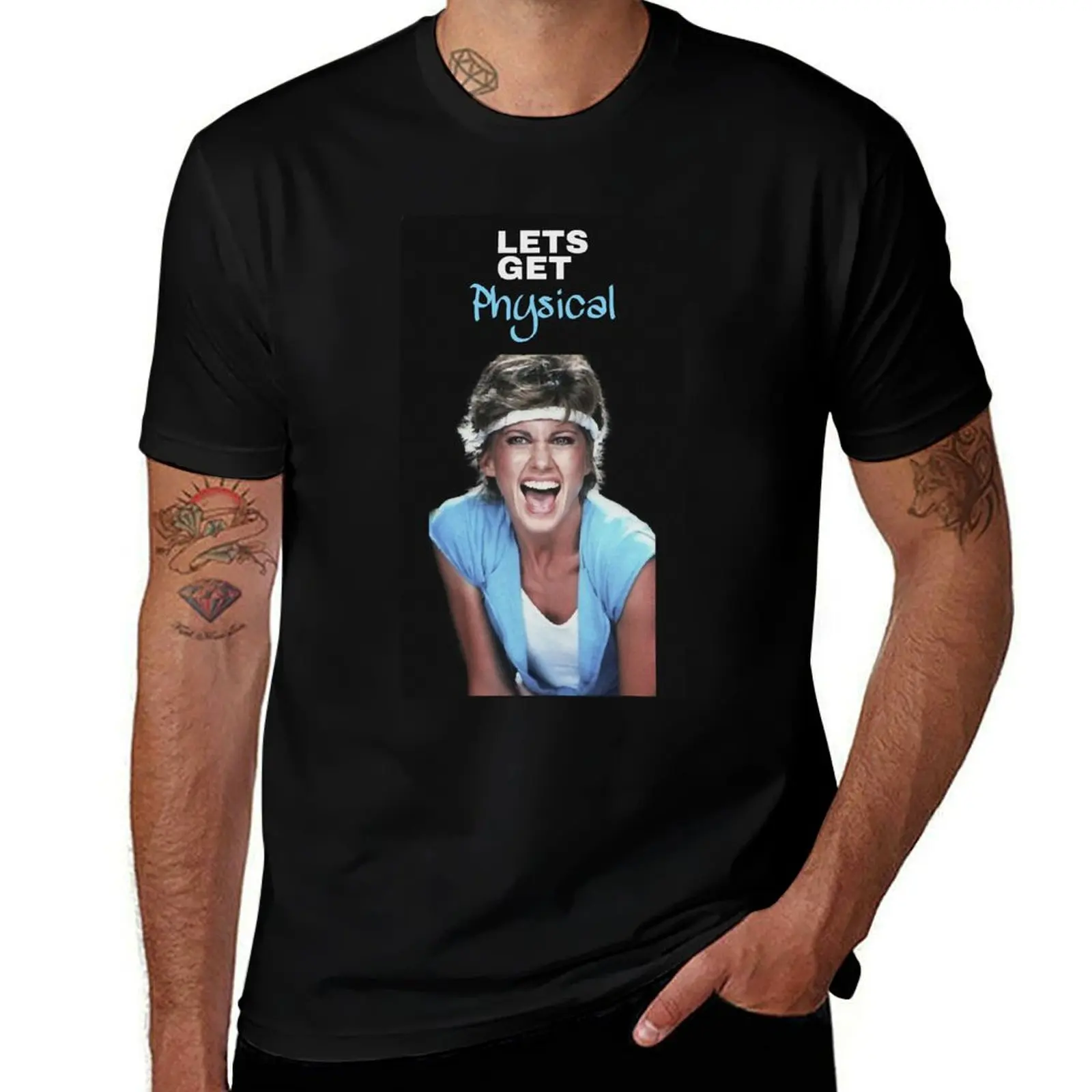 Olivia Newton-John Physical T-Shirt Casual Lightweight Short Sleeve Top T-Shirt