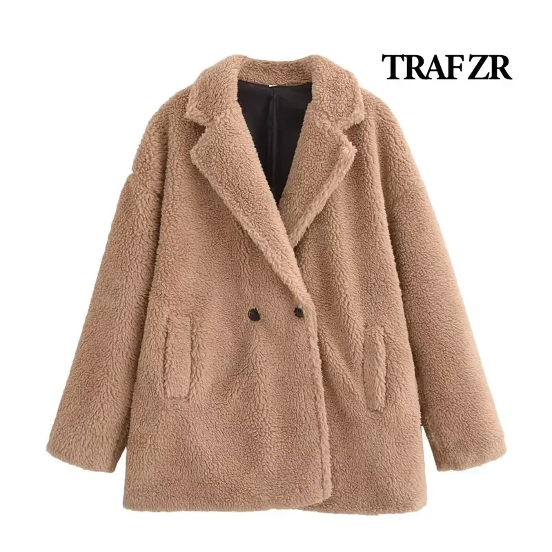 

TRAF ZR Winter Coats Woman Trend 2024 Warm Winter Women's Cold Blouse Coat Elegant Luxury Women's Coat Khaki Quilted Coats