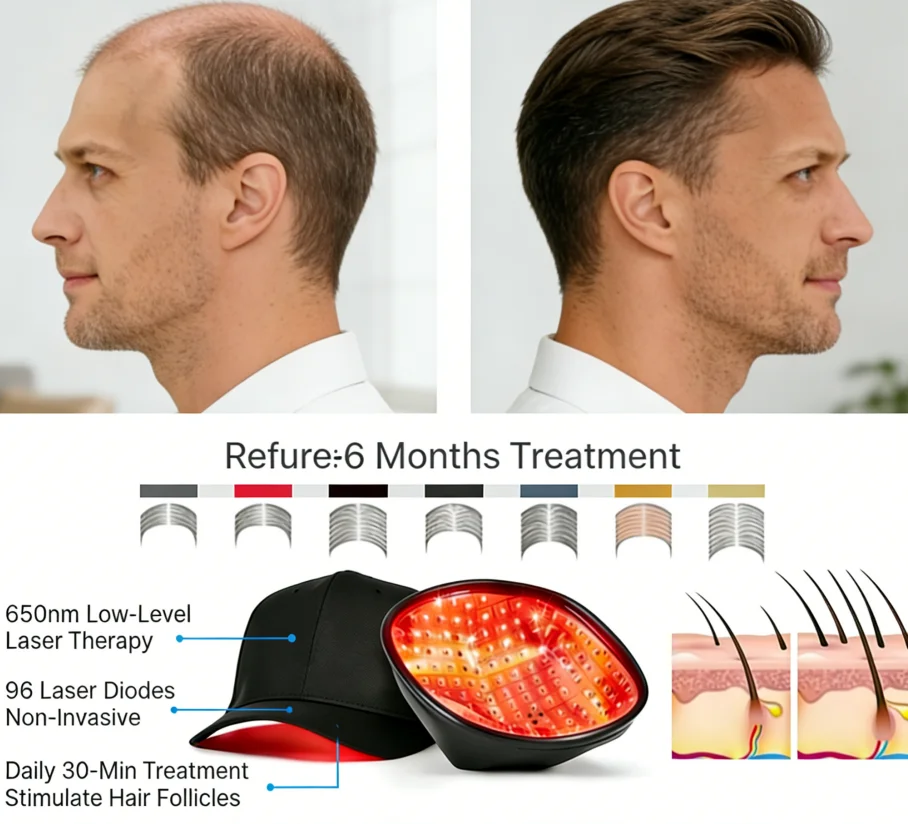 Лазерная шапка C96 для стимуля – обзор и цена Hair Care For Hair Fall