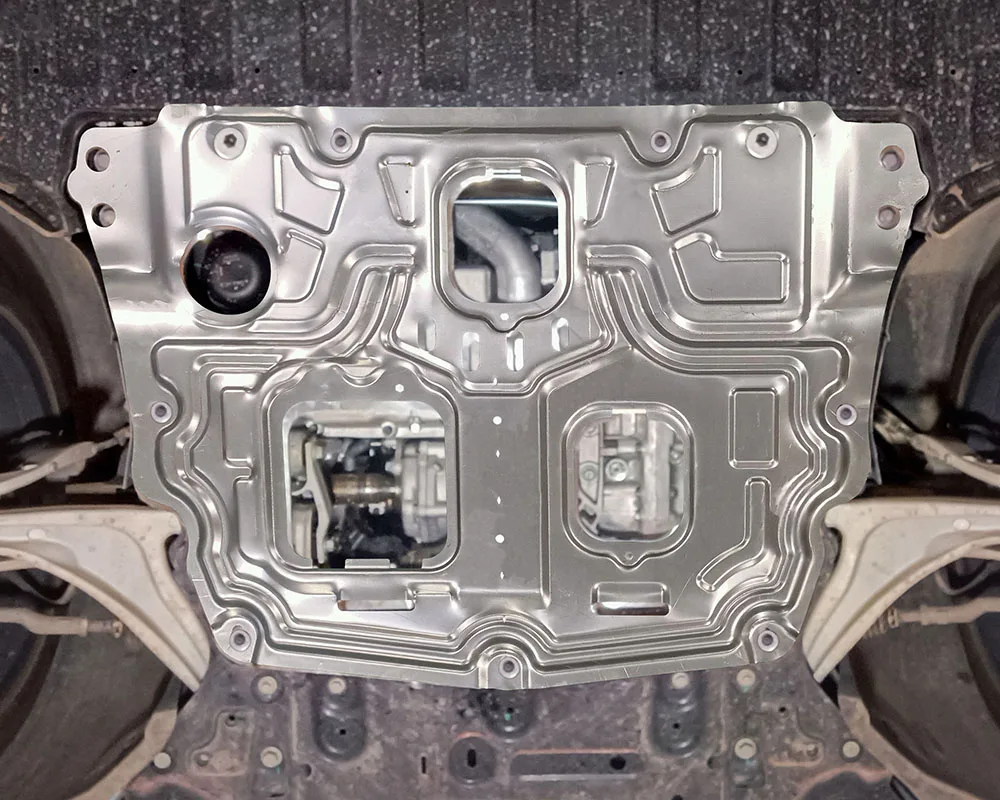 اكسسوارات السيارات الأسود تحت المحرك الحرس قطعة من نسيج مجلس سبلاش درع الطين الحاجز لوحة لوحة ل فولفو V60 2020-2022 2.0T #3