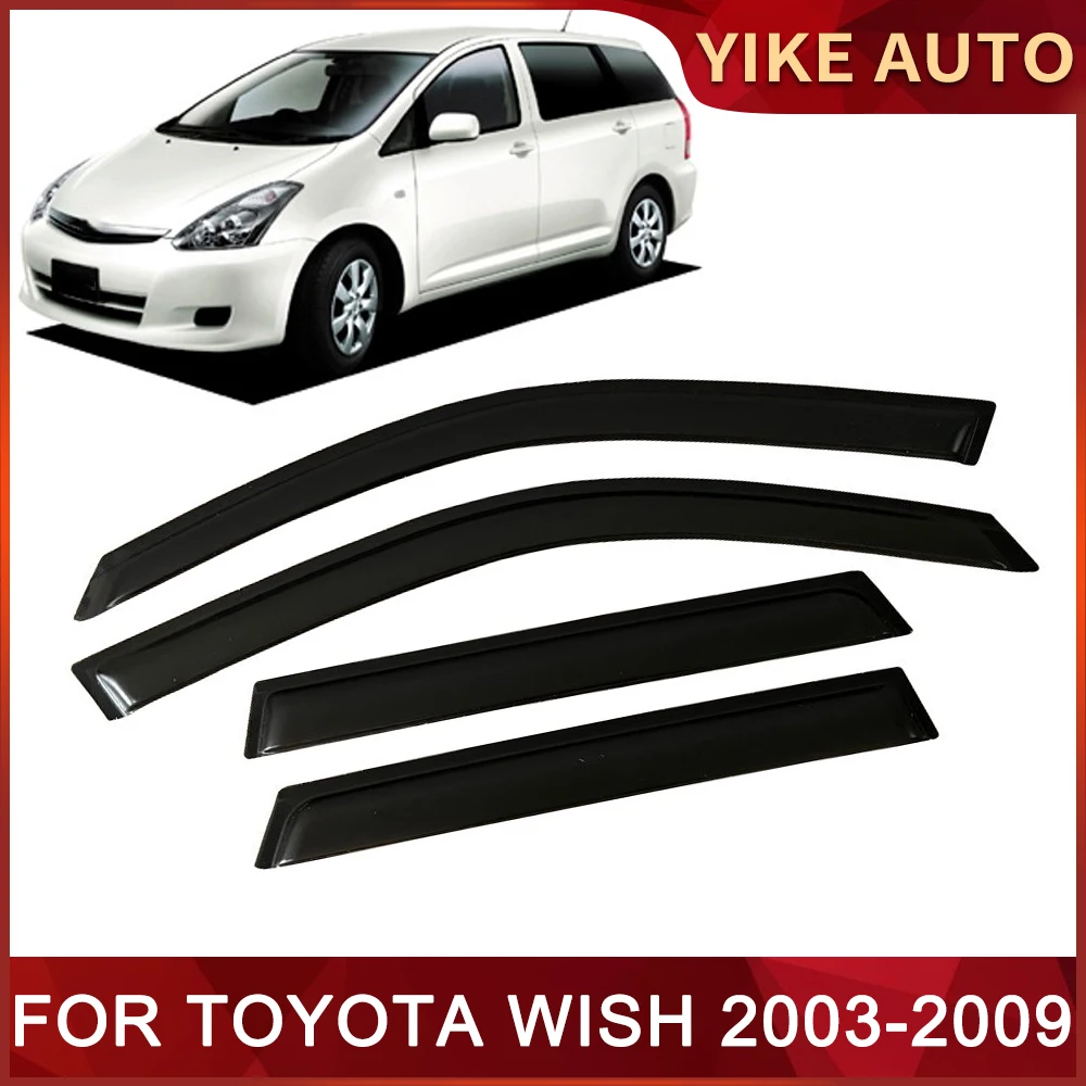 

Window Visor for TOYOTA WISH 2003-2009 Weathershied Door Visor Wind Sun Rain Guards Side Window Wind Deflectors Auto Parts