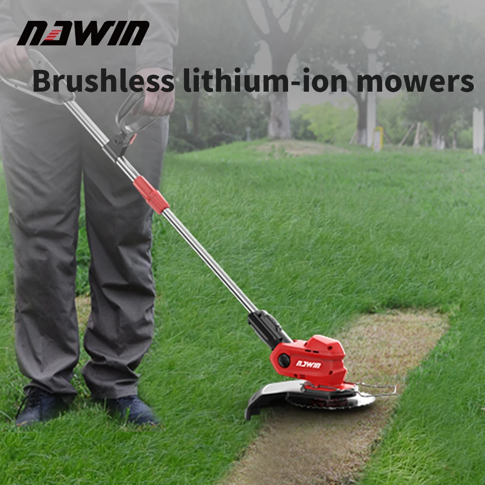 NAWIN cordless Brushless electric lawn mower Power small household lawn mower rechargeable agricultural lawn mower divine tool