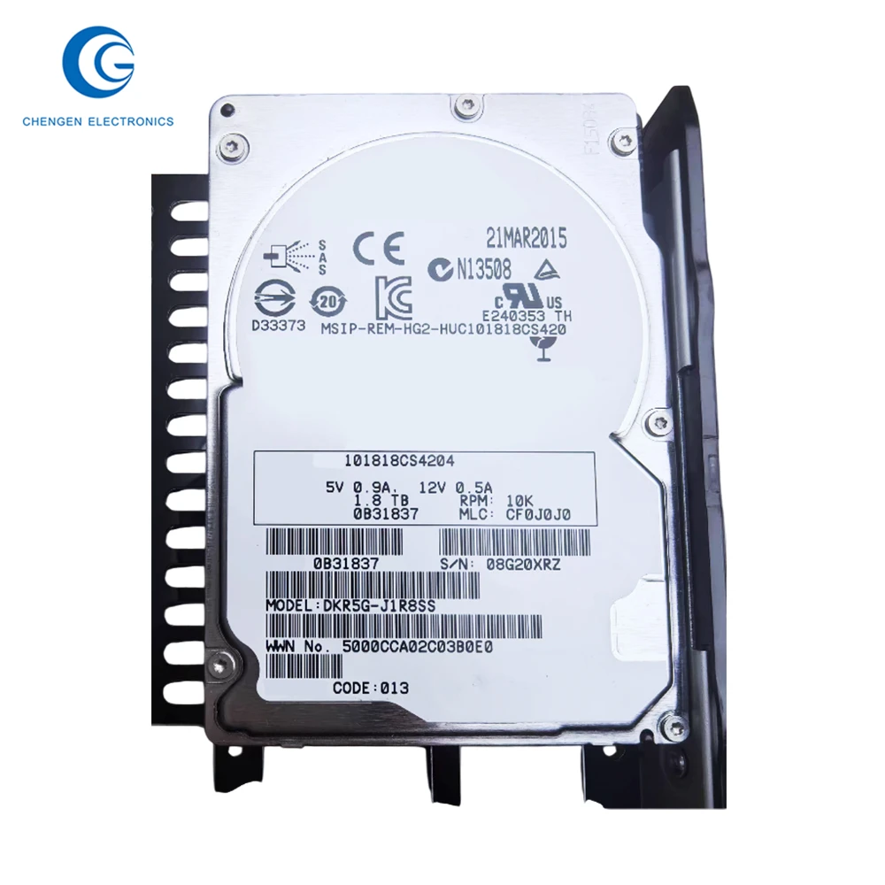 2pcsWholesale 1.8Tb 10K Sas.5-3.5 5560694-A 1.8Tb 10K Sas.5 3.5 خادم القرص الصلب Hdd للتخزين Vsp G00 G400 G600
