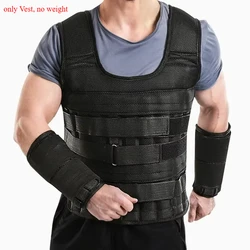 1x Vest only Adjustable Fitness Weight Training Vest Comfortable Training Waistcoat 30kg Loading Weighted Gym Fitness Accessory