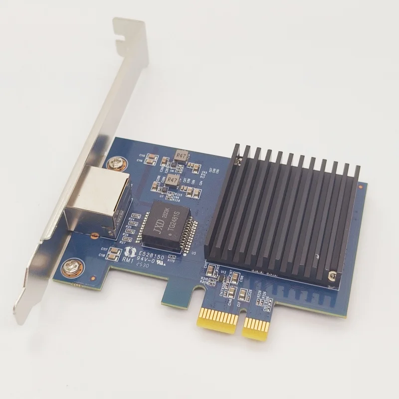 Сетевая карта Ethernet 10G, сетевая карта 10G PCIe4.0-1X, 10G RJ45, сетевая карта, 1 порт PCIe для Realtek8127 (PXE), многогигабитная сетевая скорость