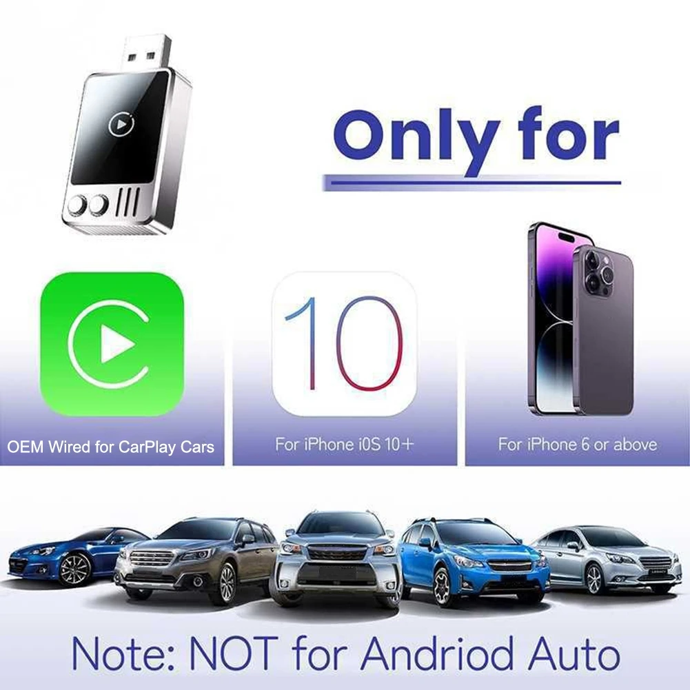 

Wired To Wireless For CarPlay Adapter Seamless Connectivity For IPhone 6+ Users Car Wireless Adapter Consumer Electronics