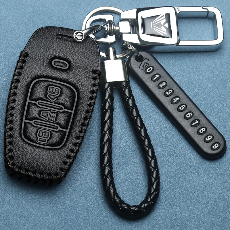 Funda de cuero para llave para Haval F7x H6 2023, accesorios, funda para llave de coche, llavero para Haval Jolion Joico Jollein F7 H6 Jolyon F7H Dargo