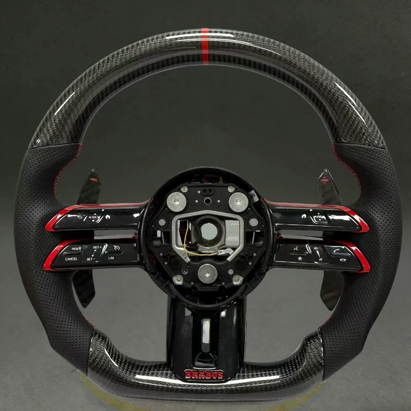 

Suitable Black Carbon Fiber Steering Wheel Dragonfly Style W809 W205 W204 W213 W212 W222 Upgrade Wheel Parts Plug a