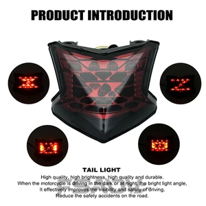 Yeni motosiklet led kuyruk işık motosiklet fren lambası arka gösterge lambası kawasaki z900 z650 kadar ninja 650 z 900 2017-2021 2019 2020 En çok satılan 12, z900 yok-no. 5