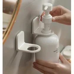 Dispensador ajustable de 1/2 piezas, soporte de pared adhesivo para champú, loción, jabón de manos, colgador de botellas, estante de almacenamiento para Baño