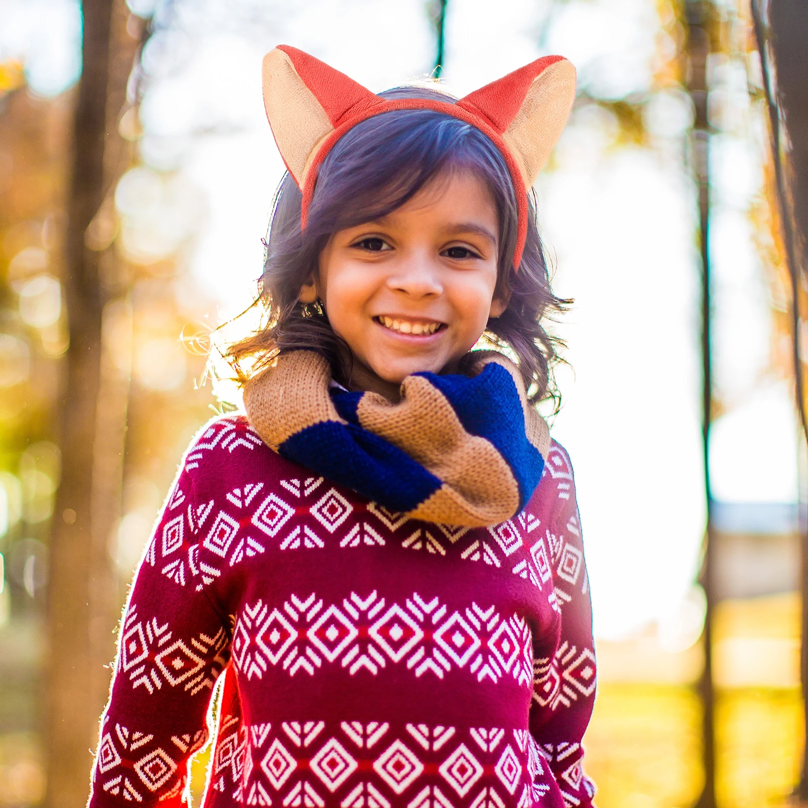 

5pcs Fox Headband Girls Ears Kids Hair Accessories Party Favor Fabric Child Foxes Ear Smooth Cosplay Photo Valentine Halloween