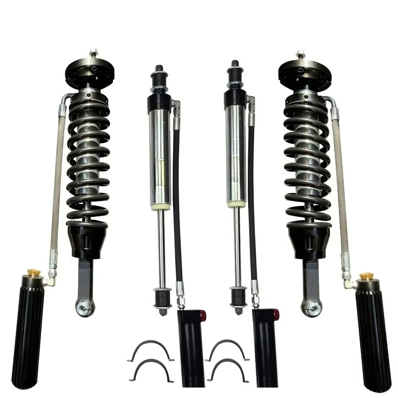 Offroad 4x4 Suspension Parts Racing Coil Over Shocks Piggyback Reservoir with 8 Clips Adjuster for Toyota