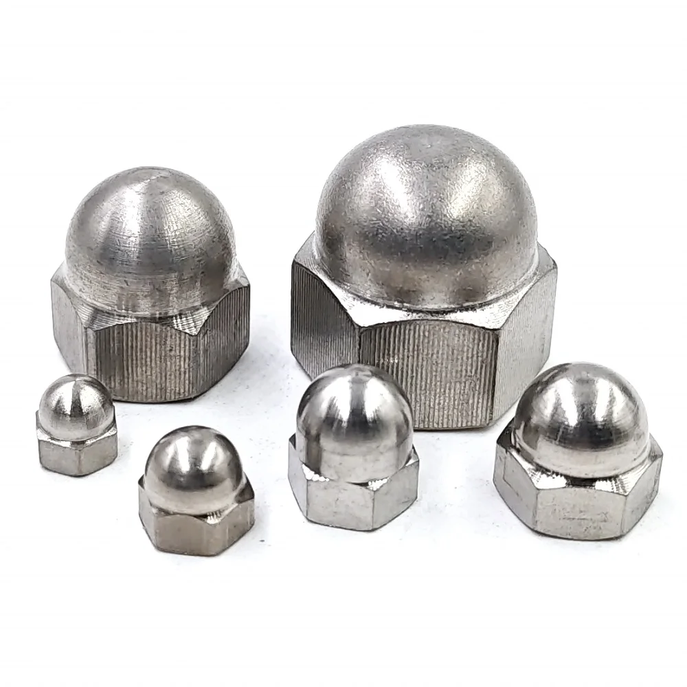 10pcs M3 M4 M5 M6 M8 M10 M12 M16 M20 TA2  titanium alloy cap acorn dome head hexagon nut/hex cap nut/decorative nut